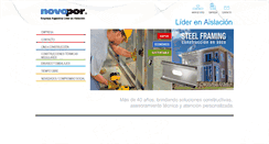 Desktop Screenshot of novopor.com.ar